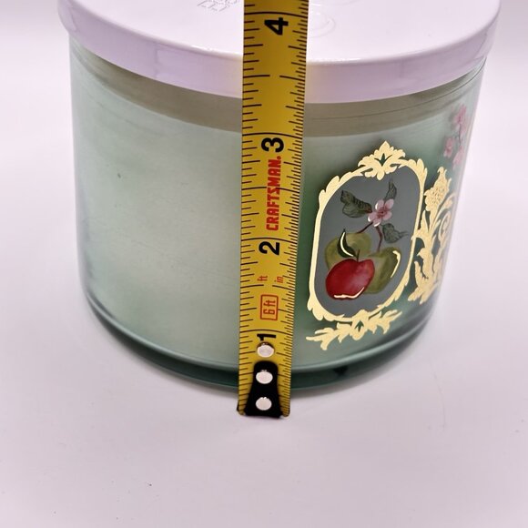 Bath And Body Works Spring Apple 3 Wick Jar Candle 14.5 oz Green Vanilla Pear - Picture 13 of 14
